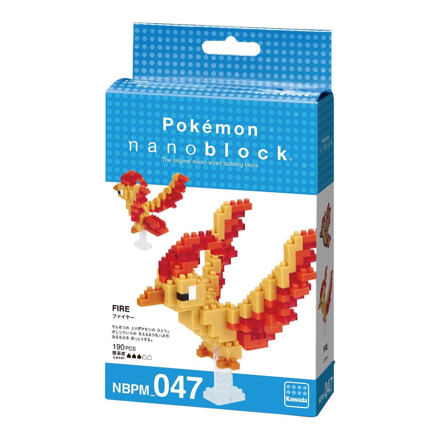 Nanoblock - Pokémon - Moltres, Pokémon Series Building Kit