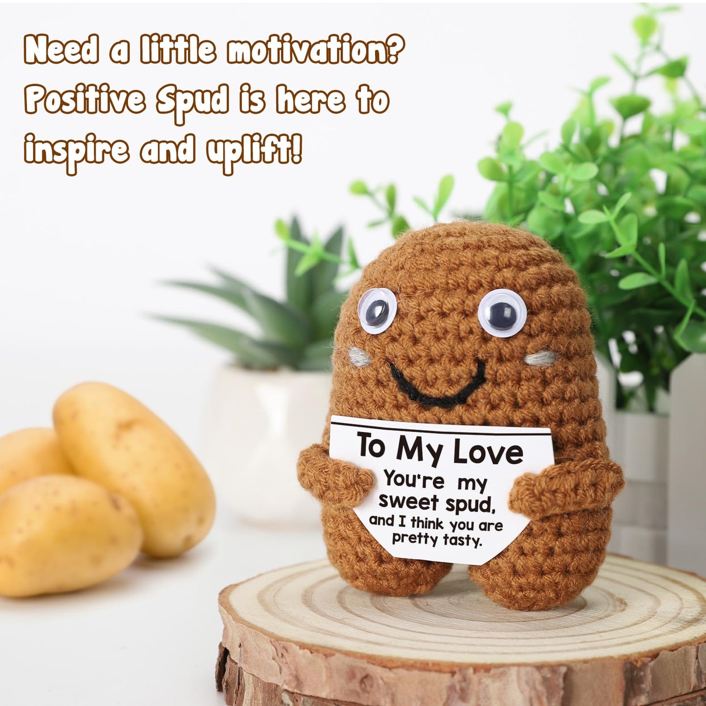 Weyon I Love You Gifts, Romantic & Naughty Crochet Potato For Him Her, Husband Boyfriend Bf Gift From Wife Girlfriend Gf, Best F