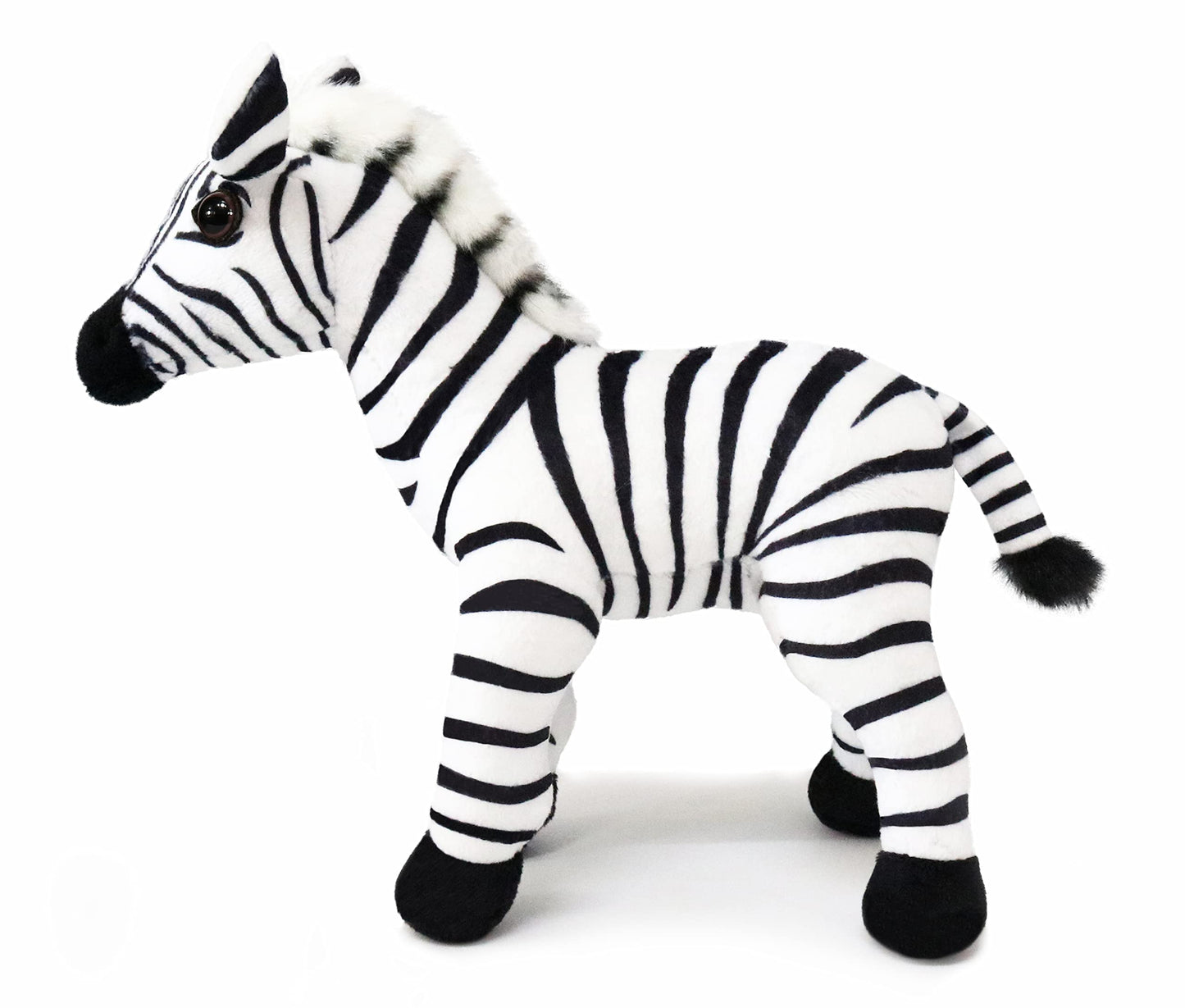 Ice King Bear Wild Animal Small Stuffed Animals Zoo Family Plush Toy (Zebra 7 Inches)