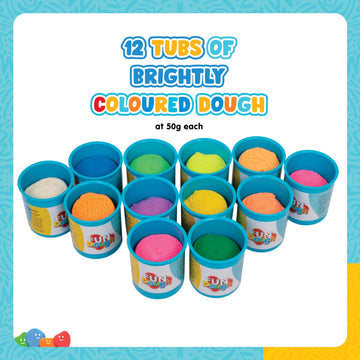 Funskool-Fundough Compound Box Of Colours, 600Gms, (1250 Gms) Multicolour, Dough, Toy, Shaping, Sculpting, 3 Years