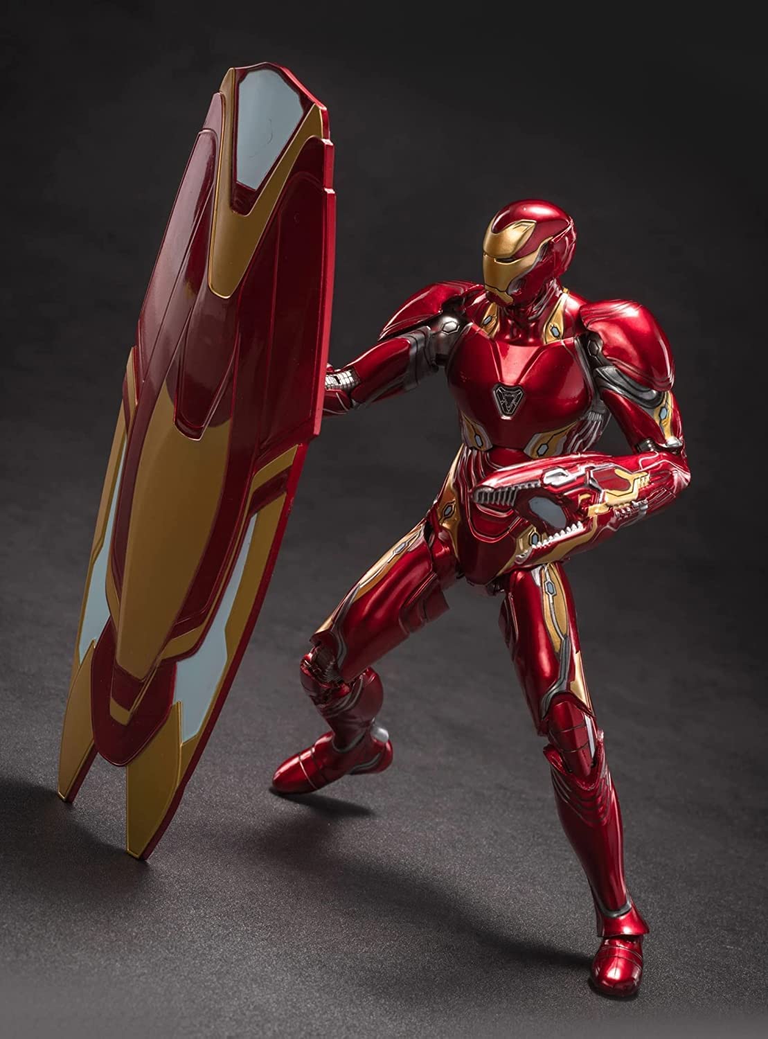 Uxouyic Ir?nman Movie Series - Collectible Ir?nman Action Figure Metal Painting 20 Joints Movable Model Toys (7 Inches) (Mark 50)