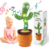 FAYOUCZ Updated Volume Adjustable Dancing Talking Cactus Toy for Baby Toddler, Mimicking Repeating Singing Interactive Cactus To