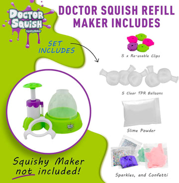Doctor Squish Squishy Pack Refill - Make Your Own Squishy Set - 1 Ct (Pack Of 1)