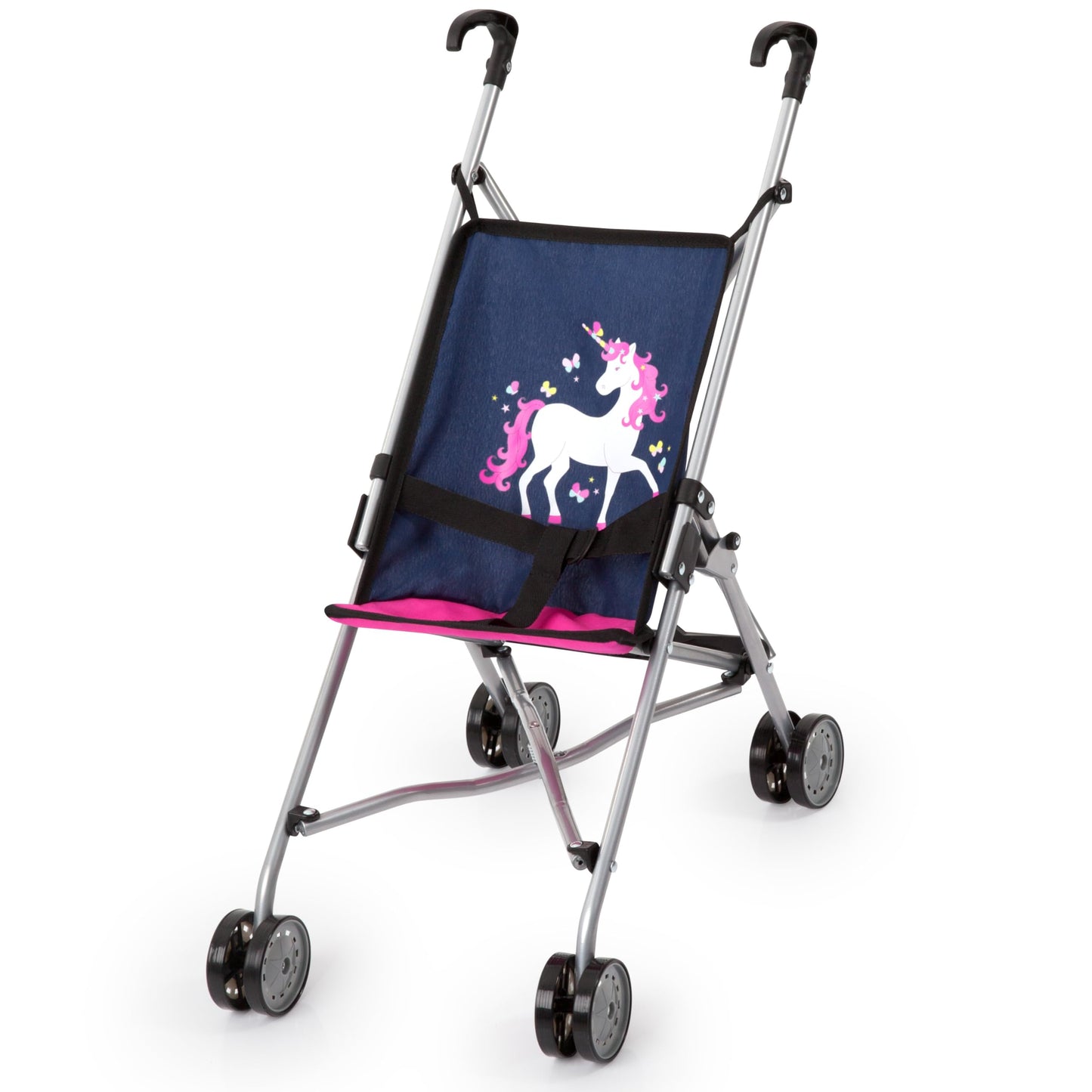 Bayer Design Dolls Buggy For Up To 18'' Dolls,Blue/Pink