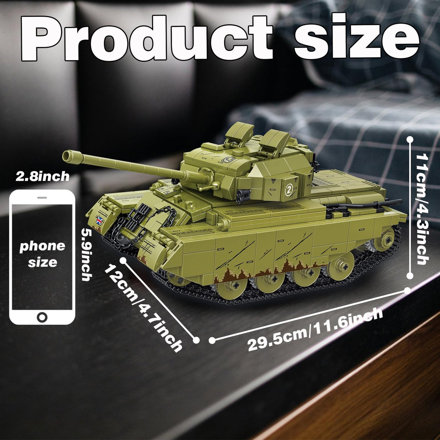 Military Rc Tank Building Toys -983 Pcs Ww2 Army Military Toys Building Blocks For Adults, World Of Tanks Building Set For Sons