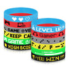 TUPARKA 36 Pcs Video Game Silicone Wristbands Game Party Supplies for Birthday Party Baby Shower Party Favors, 6 Styles