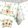 3 Packs We Can Bearly Wait Baby Shower Tablecloth Decorations Teddy Bear Table Cover Balloon Bear Plastic Tablecloth for Bear Th