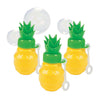 Fun Express Pineapple Bubble Bottles - 12 Pack - Yellow Plastic Party Favors - Model 13765115