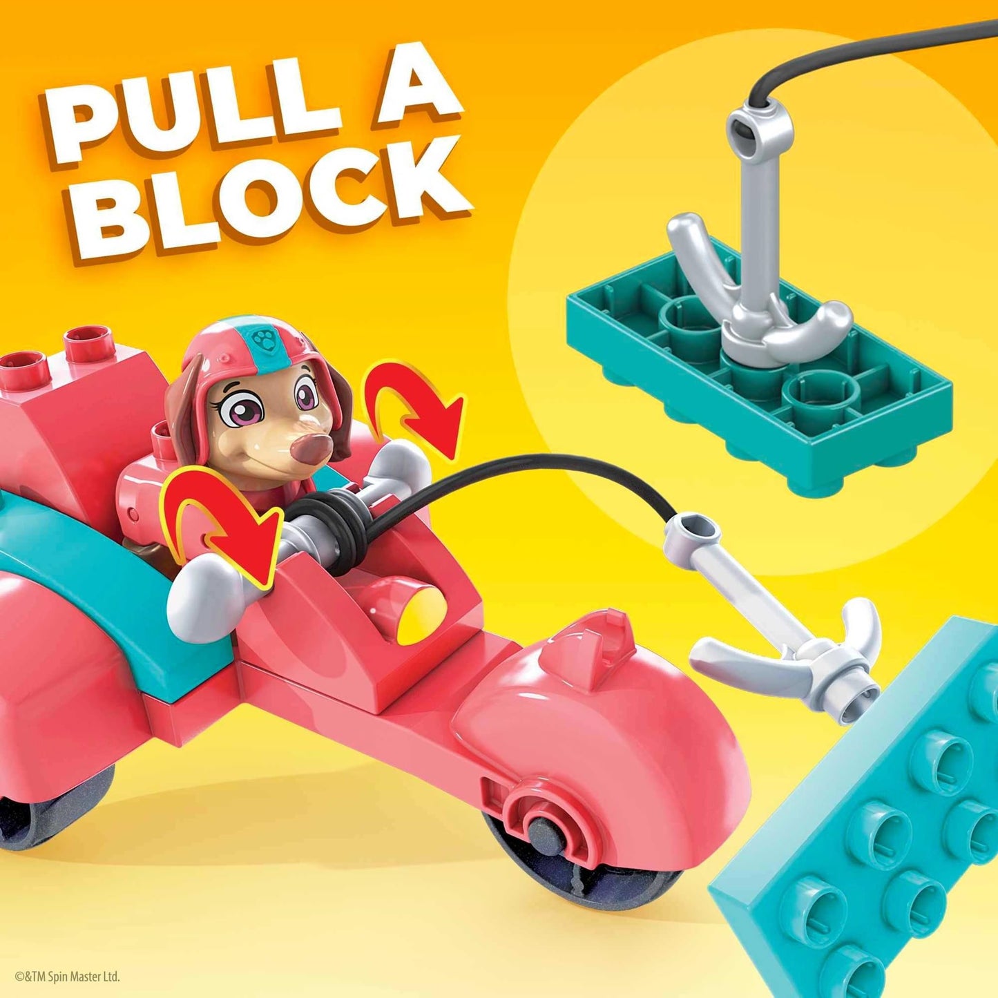 Mega Paw Patrol Bloks Liberty'S City Scooter Toy Building Set