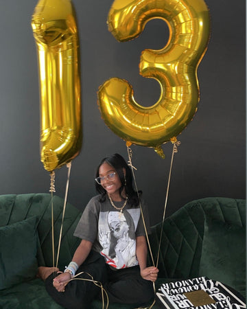 13 Balloon Number, Gold Number 13Th 31Th Birthday Balloons 40 Inch, 13 Or 31 Years Old Gold Birthday Decorations For Boys Girls,