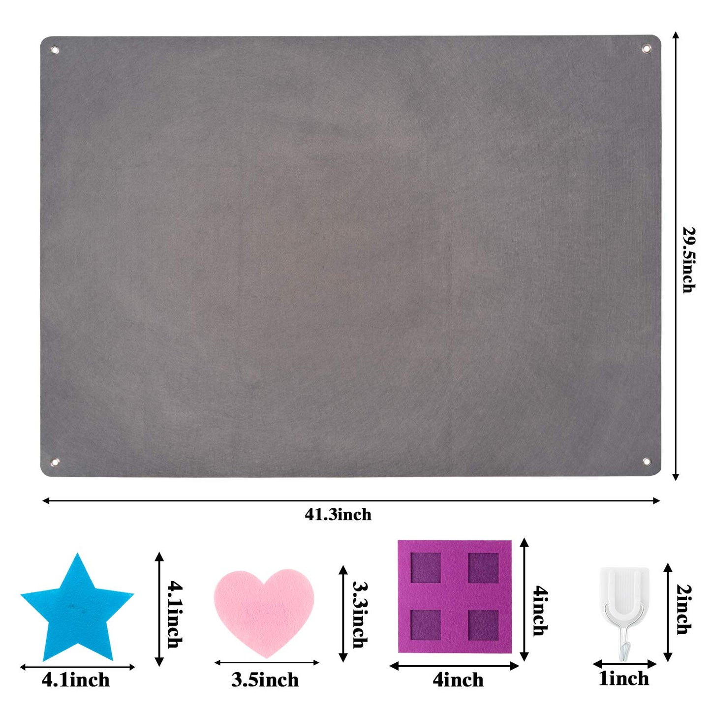 WATINC 64Pcs Preschool Shapes Teaching Felt Board Story Set 3.5 Ft Colorful Montessori Teacher Aide Tangrams Storytelling Flanne
