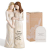 Storieme Sisters Figurines - Creamy White Resin Sister Birthday Gifts for Women