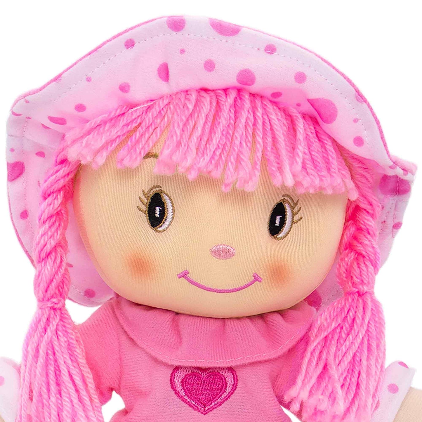 Dibsies Personalized Sweetheart Cuddle Doll - 14 Inch (Pink)
