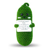 DHOEM Emotional Support Pickle - 3" Mini Crochet Doll, Wool, Green, SGHUANGUA01, Cute Gift for Women, Cheer Up Birthday, St. Patrick's Day