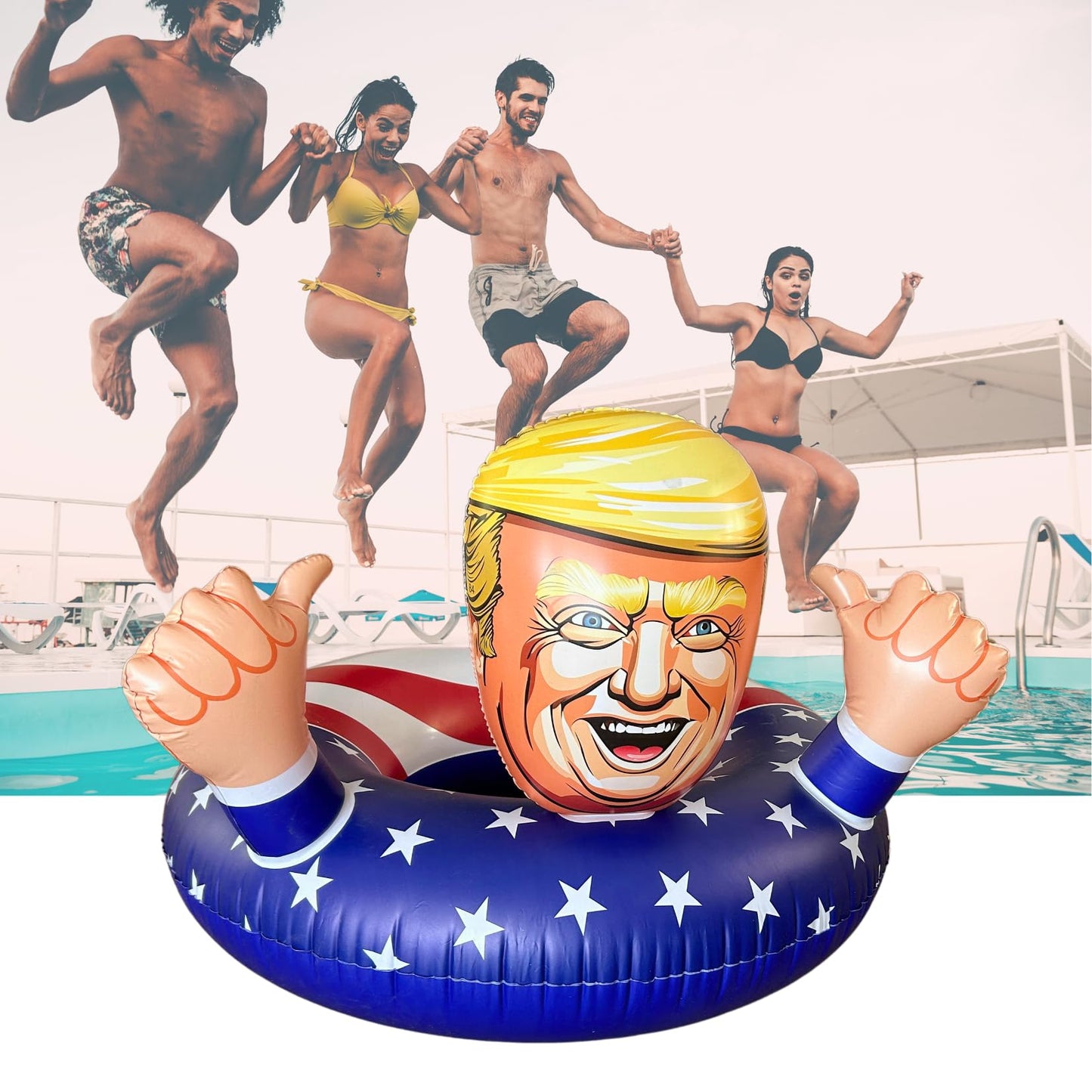 Ninostar Inflatable Pool Float American Pool Float For Summer Pool Party;