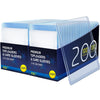 400 Card Sleeves Top Loaders for Cards enhanced Toploaders for Cards 3x4 Baseball Card Protectors Hard Plastic Hard Card Sleeves Sports Trading Card Holder (200 Toploaders + 200 Penny Sleeves)