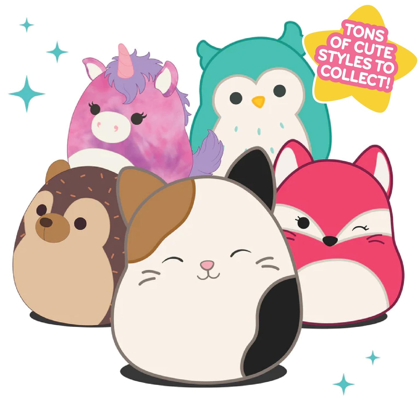 Squishmallows 12-Inch Camette The Cat - Official Jazwares Plush - Collectible Soft & Squishy Kitty Stuffed Animal Toy - Add To Your Squad - Gift For Kids, Girls & Boys