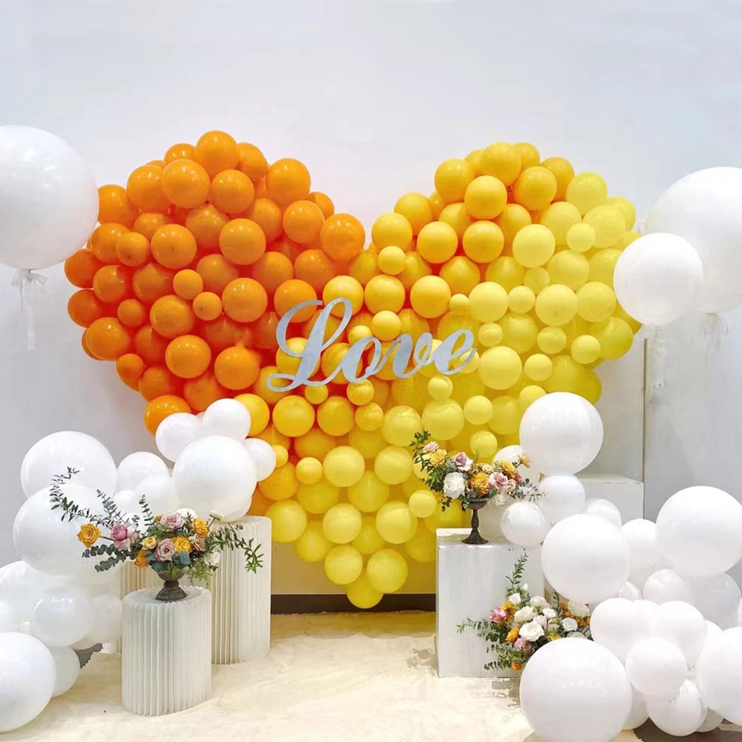 Kawkalsh 200Pcs 5 Inch Yellow Balloons, Small Mini Latex Balloons For Party Birthday Baby Shower Anniversary Festival Arch Garla