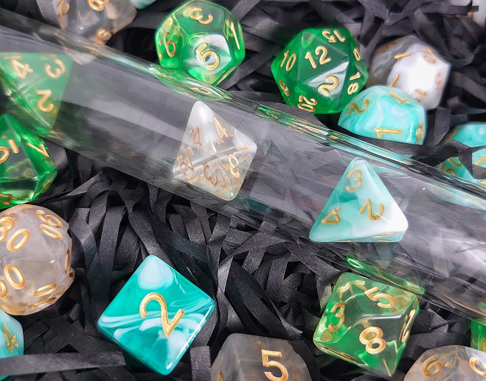 Vvpesca Dnd Dice Set Of 7- Unique Pastel Polyhedral Dice For D&D, Dungeons And Dragons, Role Play Games, Rpg, Mtg Accessories -
