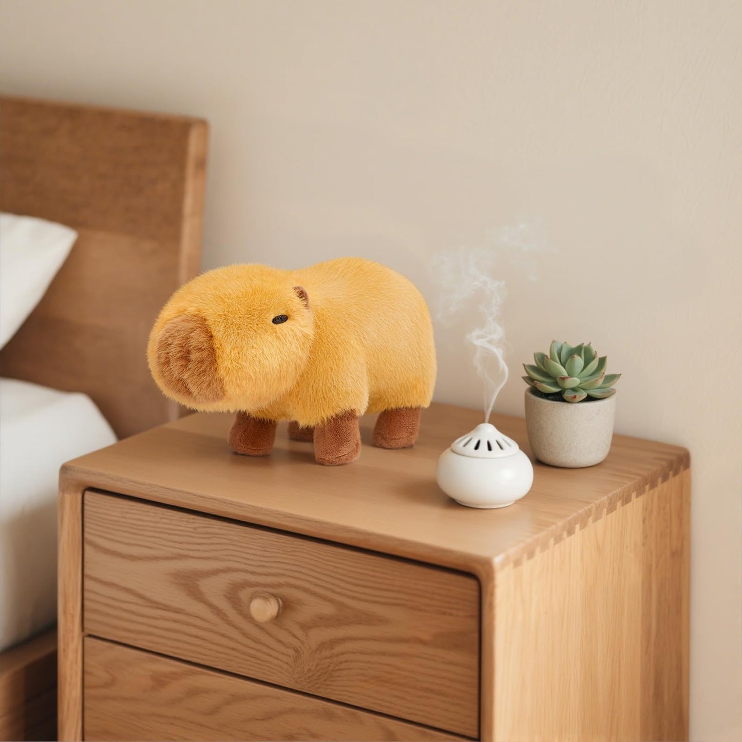 OUOZZZ Capybara Stuffed Animal - Mini Baby Capy Plush Toy - Soft & Realistic Water Pig, Natures Chillest Animal Giant Guinea Pig