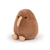 Adorlynetty Kiwi Bird Plush Toy - Realistic 5" Brown Stuffed Animal, Cute Grey Kiwi Bird Gift for Kids and Friends