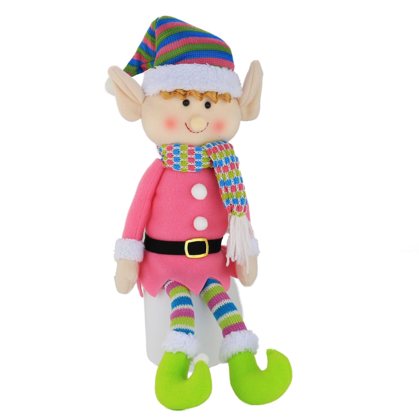 Wewill 20' Christmas Elf Dolls Bendy Plush Elves Soft Stuffed Toy Girl Fun Holiday Decorations For Kids