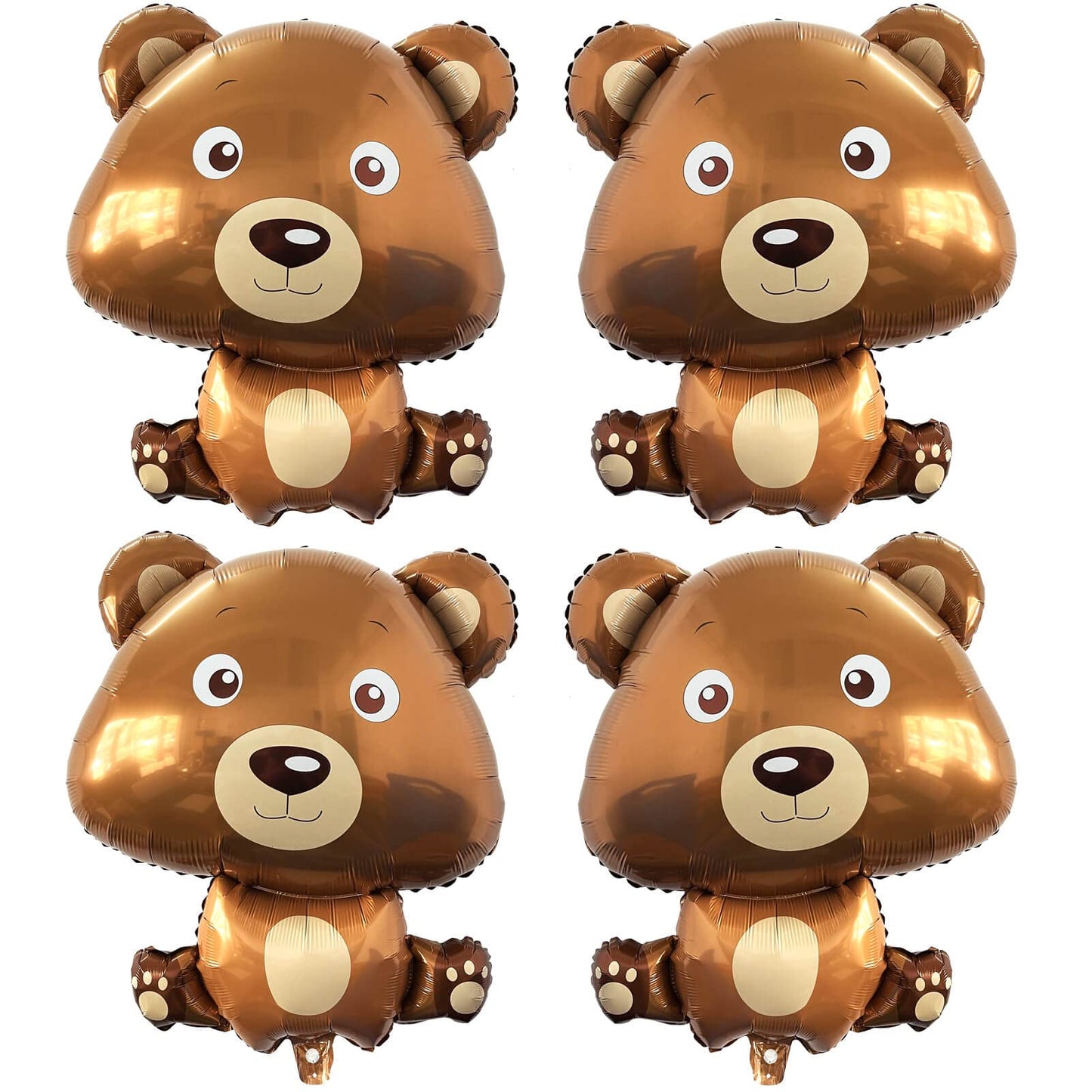Big Bear Balloons Cute Brown Bear Balloons Animal Woodland Bear Balloons For Jungle Safari Theme Kids Birthday Party Decorations