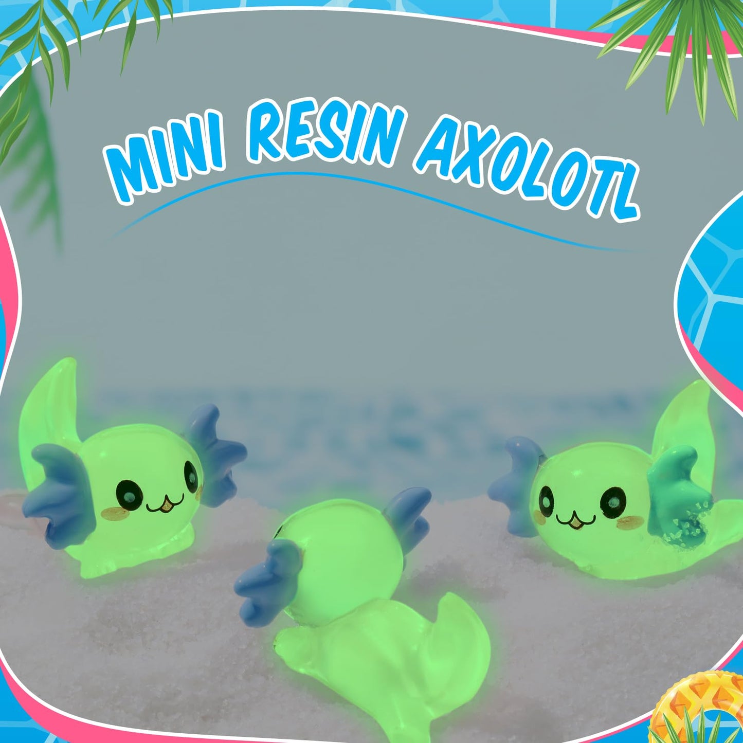Lewtemi 12 Pieces Mini Resin Axolotl Charm Valentine'S Day Axolotl Tiny Animal Figurine Gifts Miniature Garden Landscape Aquarium Dollhouse Ornament Potted Plants Decoration Diy Crafts(Light Pink)