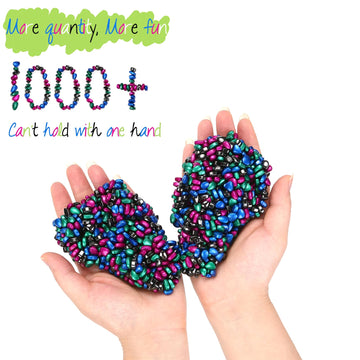 1000Pcs Multicolor 4 In 1 Magnet Balls Desk Toys For Adults, Ferrite Crags Magnetic Putty Desk Fidget Toys For Office
