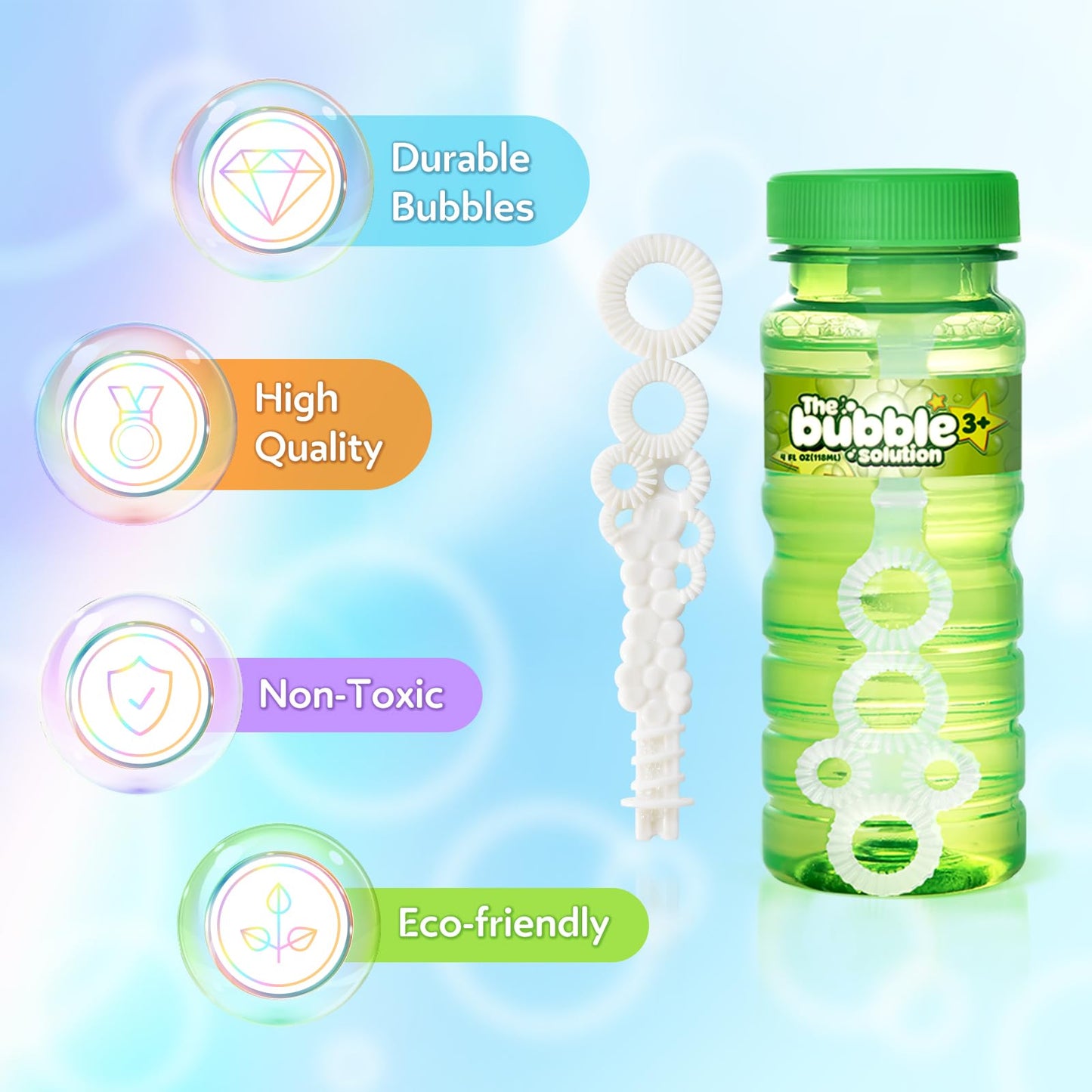 Springflower 6 Pcs Bubble Bottles With Wand,Bubbles Party Favors For Kids,Summer Toys, Blow Bubbles Solution Novelty Toy, Party