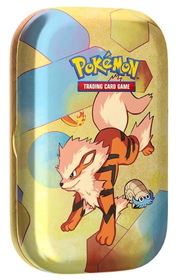 Pok  Mon Tcg: Scarlet & Violet-151 Mini Tin - Arcanine (2 Booster Packs, 1 Coin & 1 Art Card)