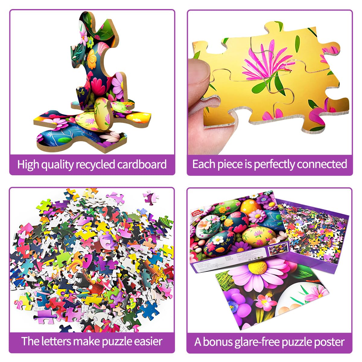 Easter Jigsaw Puzzles For Kids Colorful Easter Egg Puzzle Easter Puzzles For Adults 1000 Piece Jigsaw Puzzles