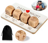 Generic Date Night Dice - Romantic Wooden Decision Dice for Couples, 3.9" x 6.3", Perfect Valentine's Day Gift for Him/Her
