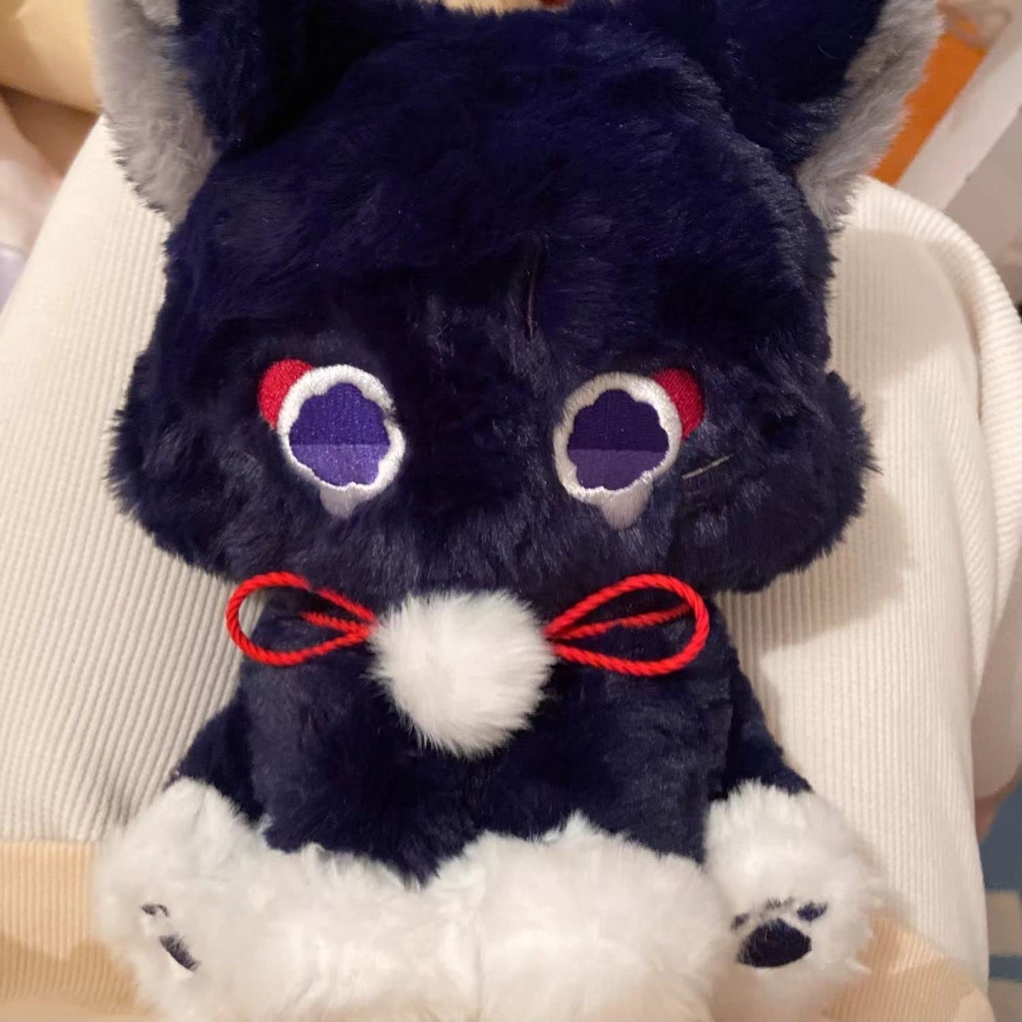 KILA MILA Anime Cat Plush - Scaramouche Wanderer Stuffed Animal, 7.87 Inch, Multi-color, Soft Plush Gift for Kids
