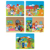 Constructive Playthings Classic Stories Felt Board Story Sets, Flannel Board for Preschool Learning Activities, With Three Littl