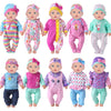 UNICORN ELEMENT 10 Sets Baby Doll Clothes for 14-18 Inch Dolls Doll Pjs Outfits Playtime Jumpsuits Fit in 15 Inch Dolls Reborn Total 20 Pcs Outfits and Accessories for 43cm New Born Baby Dolls