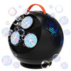Bubble Machine for Kids Toddlers,45/360 Automatic Rotation Spherical Bubble Maker Toy with RGB Light,Rechargeable Type-C Charge