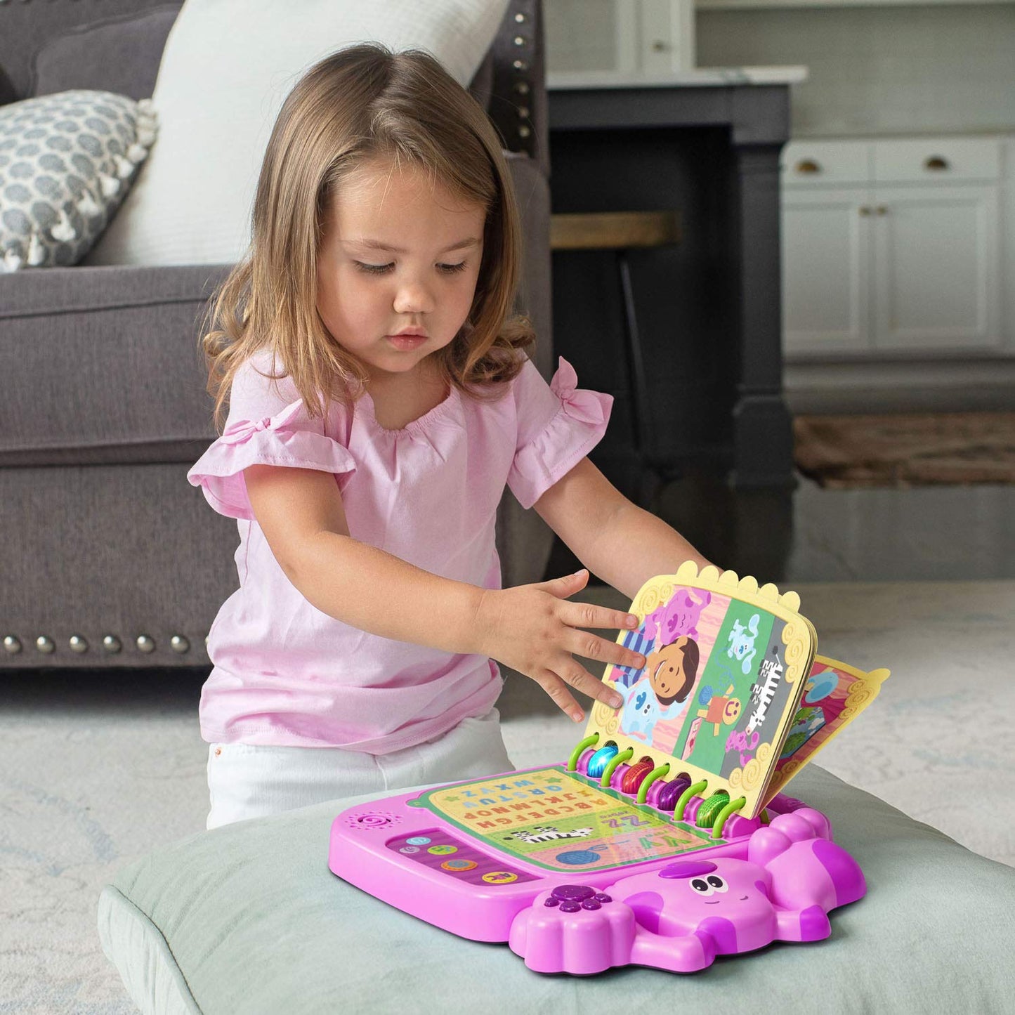 Leapfrog Blue'S Clues And You! Skidoo Into Abcs Book, Magenta