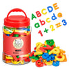Joycat 78 Pieces Magnetic Letters Numbers Alphabet Fridge Magnets Abc 123 Preschool Educational Learning Plastic Colorful Toy Set Uppercase Lowercase Math Symbols For Toddlers Kids