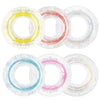Polita Pool Float, Pool Floats Kids Summer Glitter Pool Tube With Confetti,Tube Pool Toys Beach Party, Transparent Inflatable Floating Tubes For Adults And Kids (6Pcs)