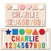 Ingifta Name Puzzle For Kids Personalized, Baby First Birthday Gifts, Wooden Custom Shapes Puzzle For Toddler 1-3, Montessori Le