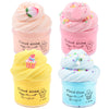 4 Pack Cloud Slime Kit Soft and Non-Sticky Funny Slime Stress Relief Scented Slime Toy for Kids Education Party Gift and Birthday Gift