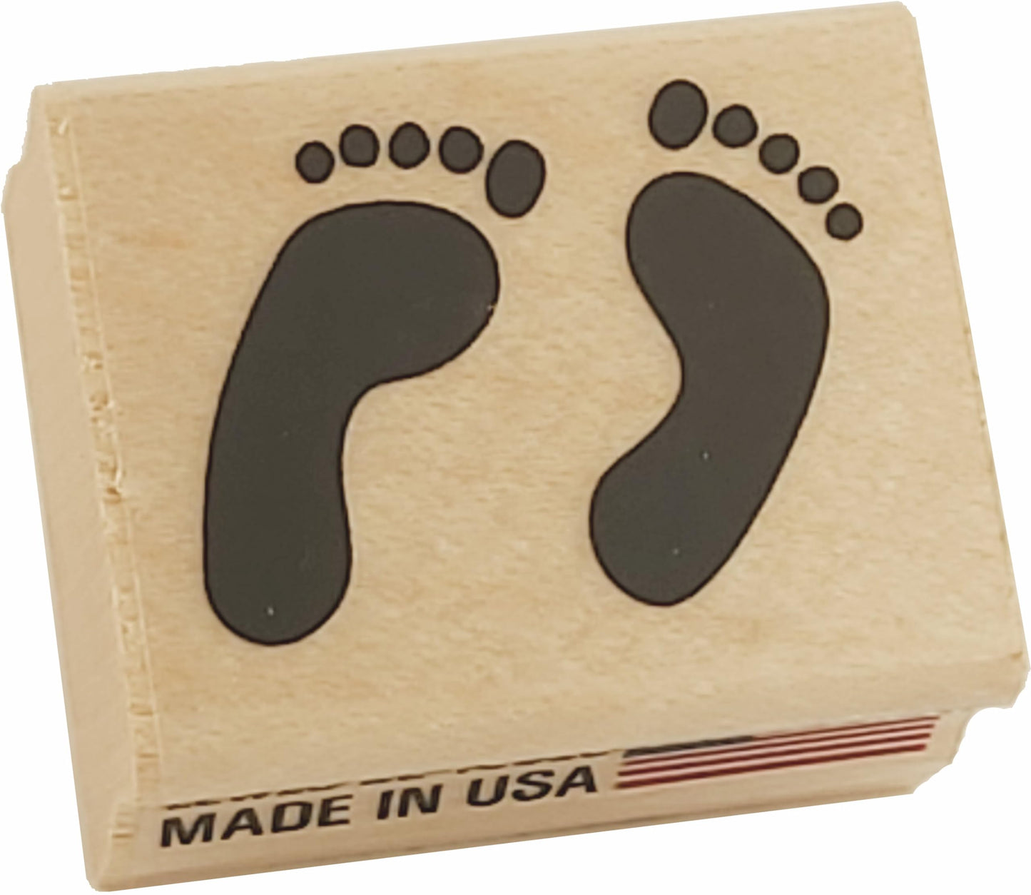 Stamps By Impression Feet, Footprints Rubber Stamp, Small (.75' X 1')