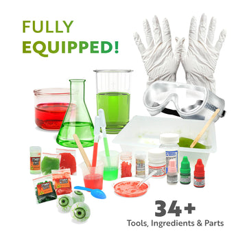 Playz Disgusting N' Gross Zombie Poop - Diy Stem Learning & Educational Science Kit For Kids Age 8 9 10 11 12 13+ Years Old With 34+ Experiment Tools - Kids Toys And Craft Activities For Boys & Girls