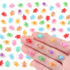 DIYDEC 200pcs Mini Resin Turtles 10 Colors Tiny Turtles for Crafts Glow in The Dark Miniature Turtle Dollhouse Micro Small Animals Figures for Fairy Garden Ocean Party Favor Landscaping Decoration