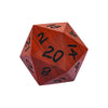 Hddais 50Mm Wood D20 Dnd Dice Red Pear Wood Dice 20 Sided Dice With Gift Case For D&D Dungeons And Dragons Role Playing Games