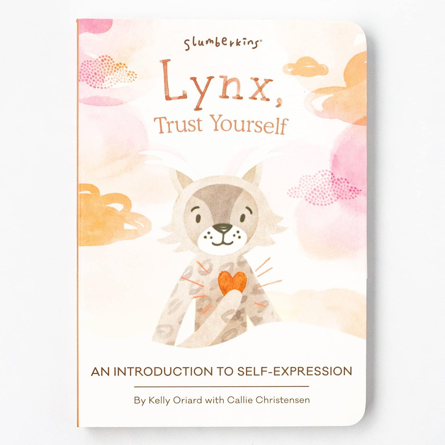 Slumberkins 14'' Lynx Kin & 2 Board Books Complete Set Bundle | Promotes Self-Expression, Mindfulness & Boundaries | Social Emot