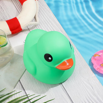 Honoson 6.89 Inch Giant Rubber Duck Big Rubber Duck Large Duckling Bath Toy with Squeaky Sound for Summer Baby Shower Birthday P