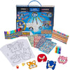 Innovative Designs Sonic The Hedgehog Coloring Art Set For Kids With Stickers And Stampers, 150+ Pieces