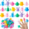 Junkin 40 Pcs Cute Finger Puppets Toys Finger Toys Of Monster Pattern Soft Rubber Finger Puppet Mini Stretchy Fidget Toy Finger